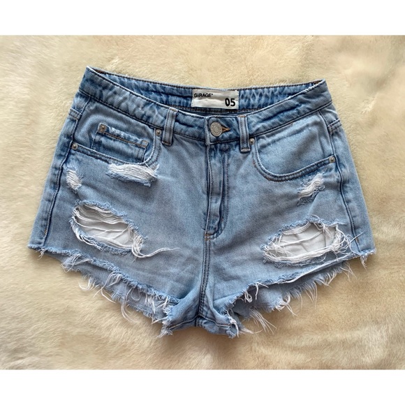 Garage Distressed Jean Shorts - Picture 2 of 7